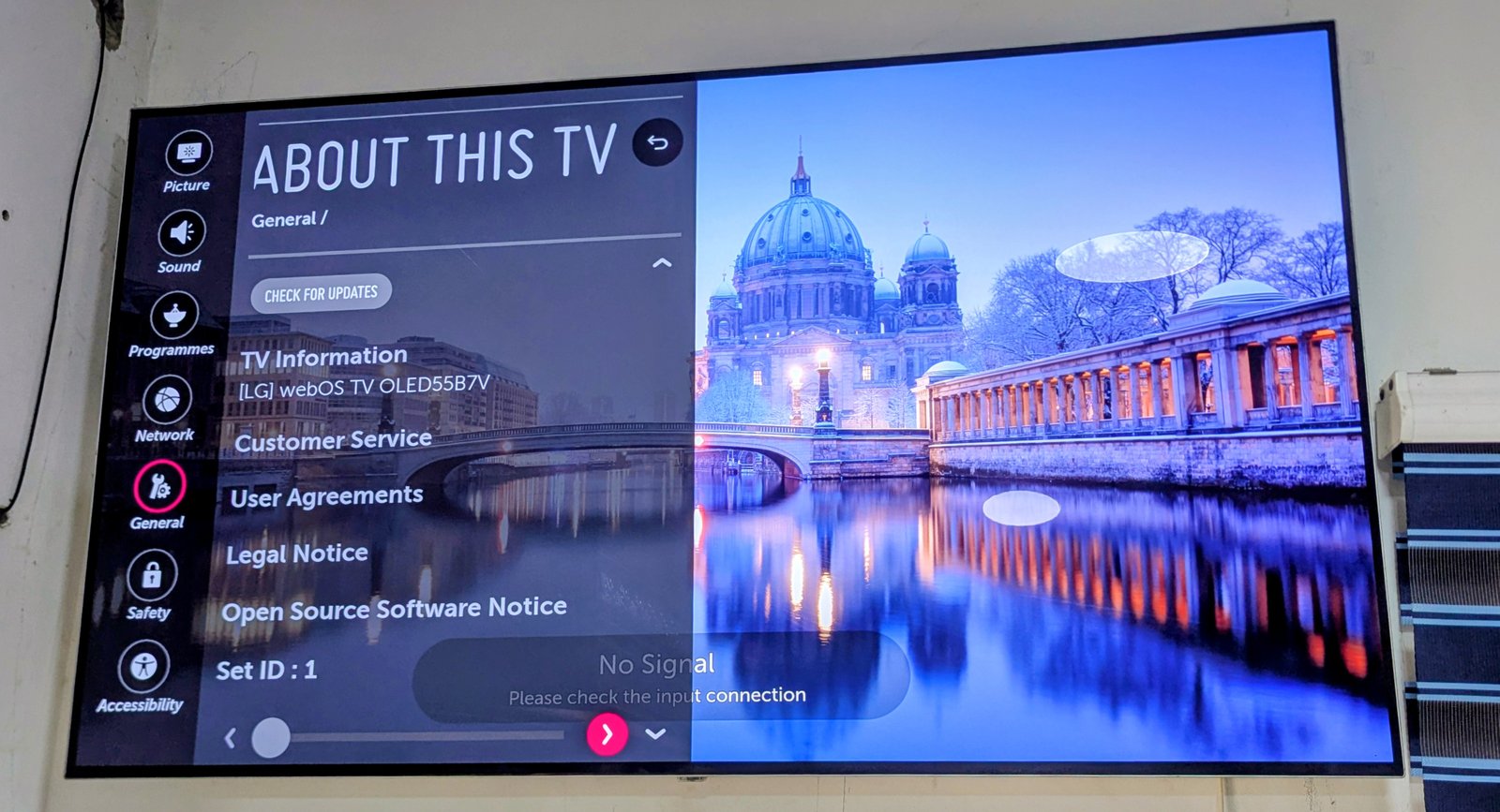 LG OLED TV ( OLED55B7V)